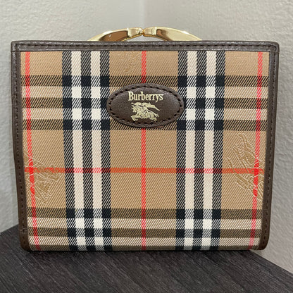 #112 Vintage BURBERRY'S Compact Wallet