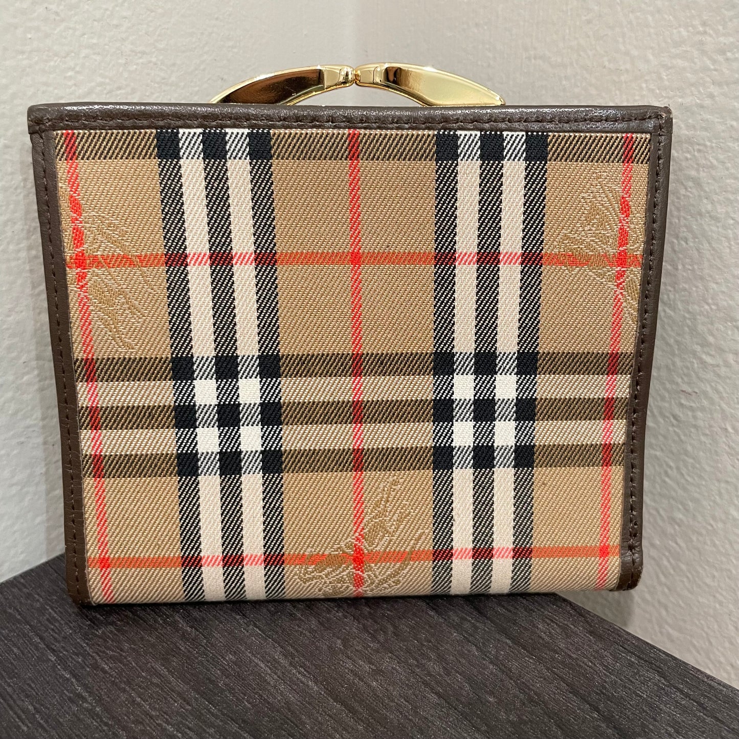 #112 Vintage BURBERRY'S Compact Wallet