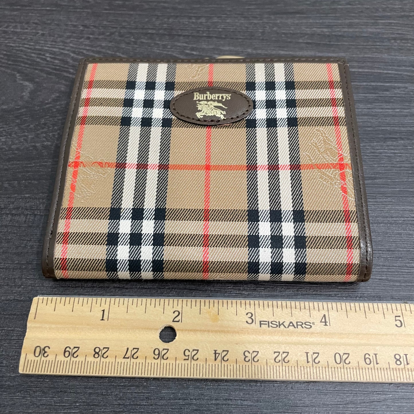 #112 Vintage BURBERRY'S Compact Wallet