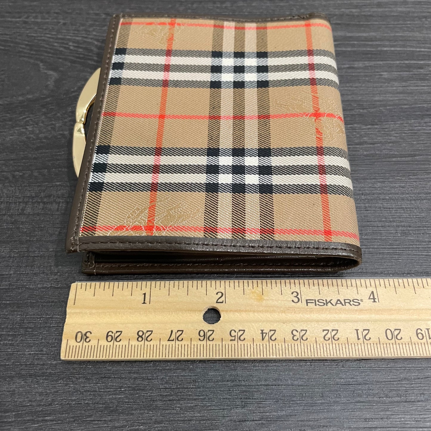 #112 Vintage BURBERRY'S Compact Wallet