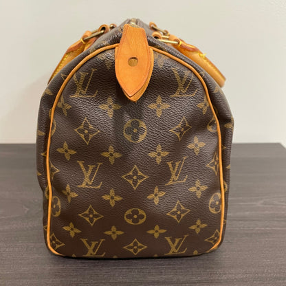 SOLD! Louis Vuitton Monogram Speedy 30 with Lock & Key