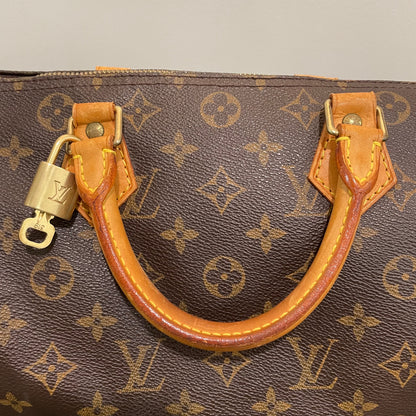 SOLD! Louis Vuitton Monogram Speedy 30 with Lock & Key