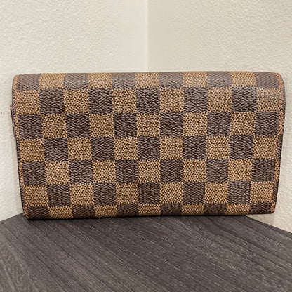 #114 LOUIS VUITTON Damier Ebene Long Wallet