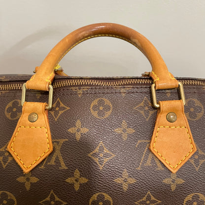 SOLD! Louis Vuitton Monogram Speedy 30 with Lock & Key