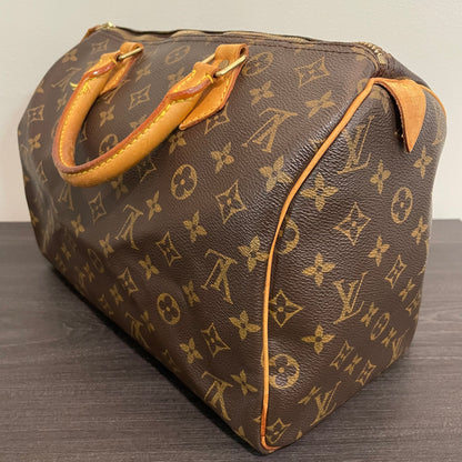 SOLD! Louis Vuitton Monogram Speedy 30 with Lock & Key