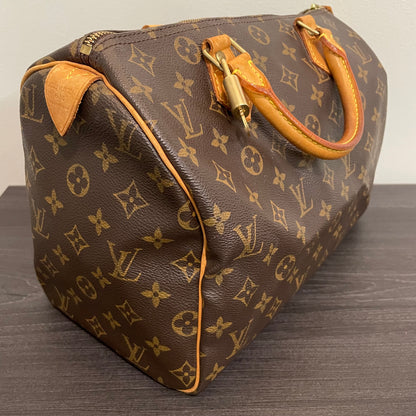 SOLD! Louis Vuitton Monogram Speedy 30 with Lock & Key