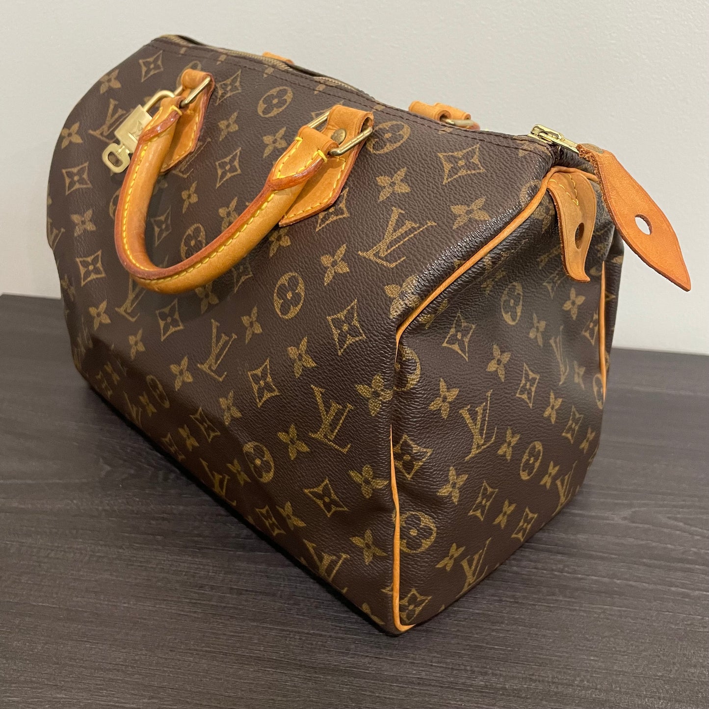 SOLD! Louis Vuitton Monogram Speedy 30 with Lock & Key