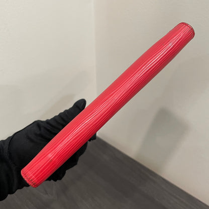 #126 LOUIS VUITTON Red Epi Leather Zippy Wallet