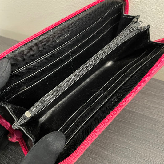 #129 PRADA Pink Nylon Zippy Wallet