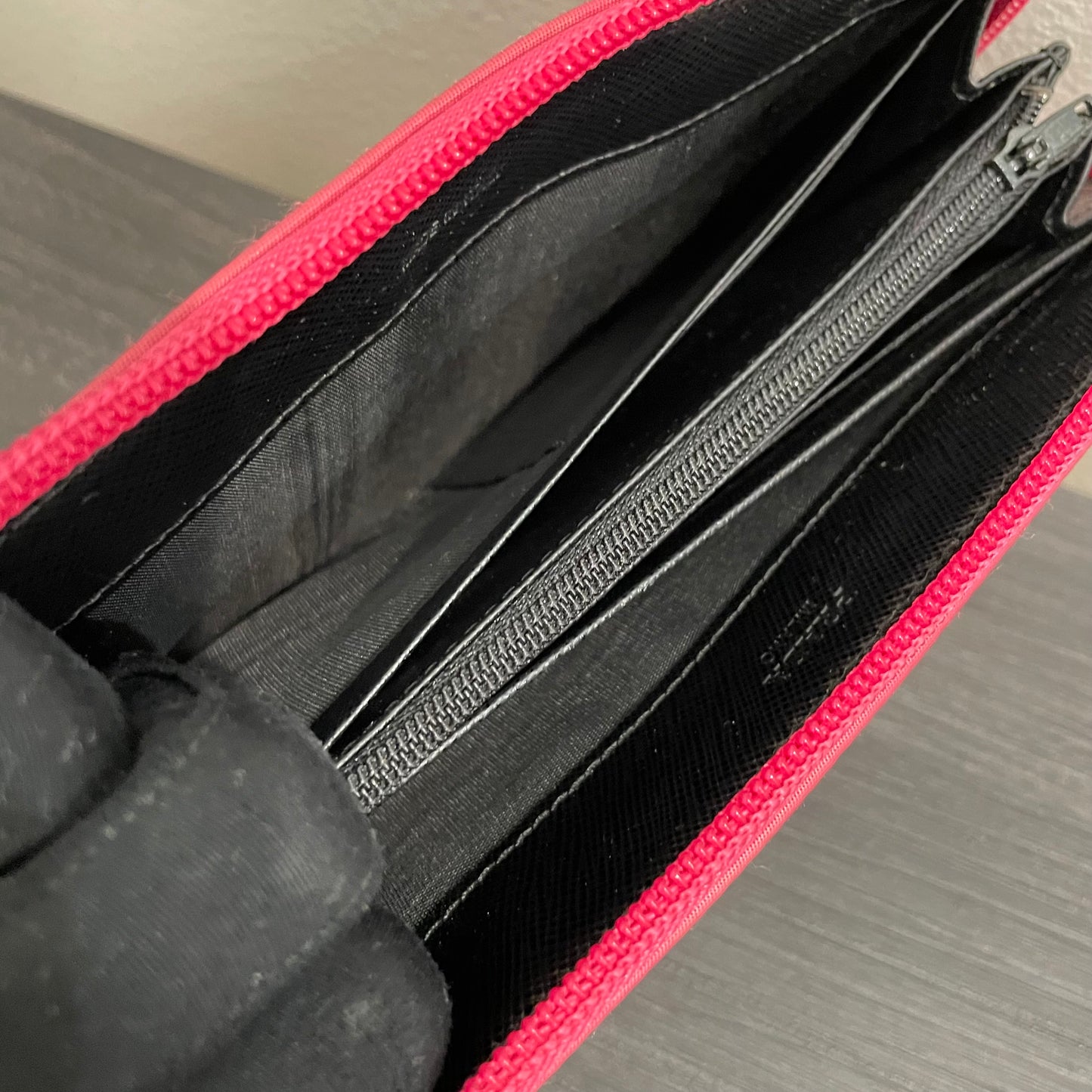 #129 PRADA Pink Nylon Zippy Wallet