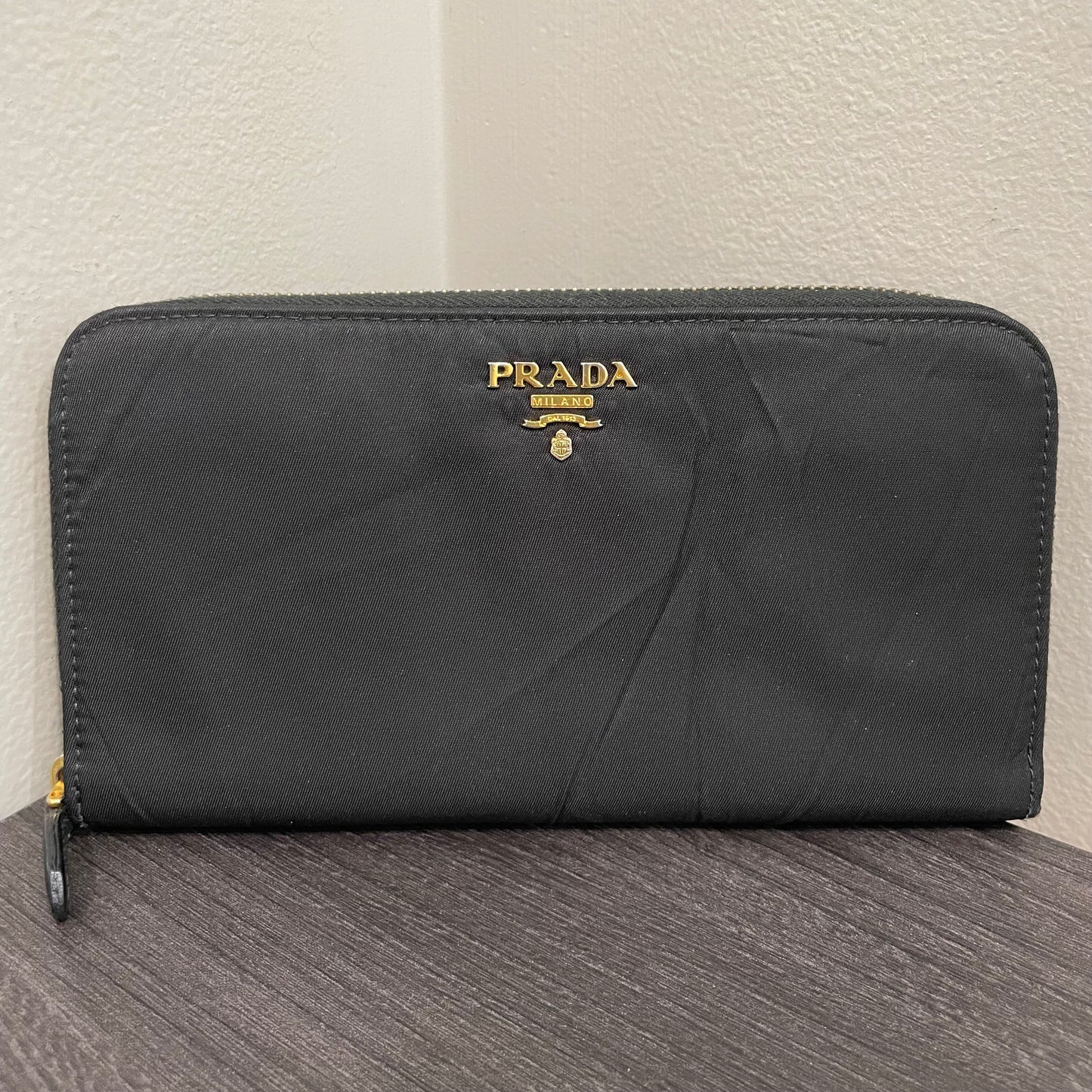 #134 PRADA Black Nylon Zippy Wallet