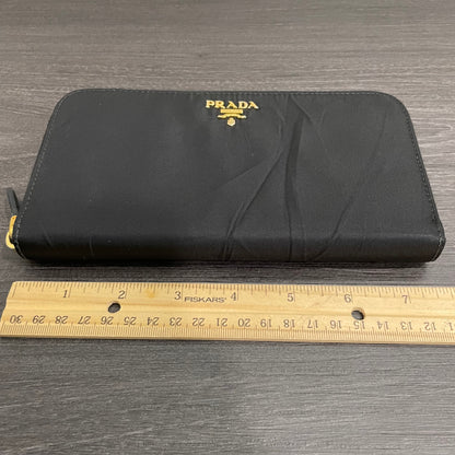 #134 PRADA Black Nylon Zippy Wallet