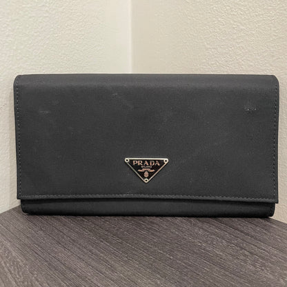 #135 PRADA Black Nylon Wallet