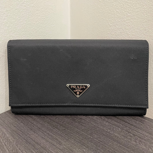 #135 PRADA Black Nylon Wallet
