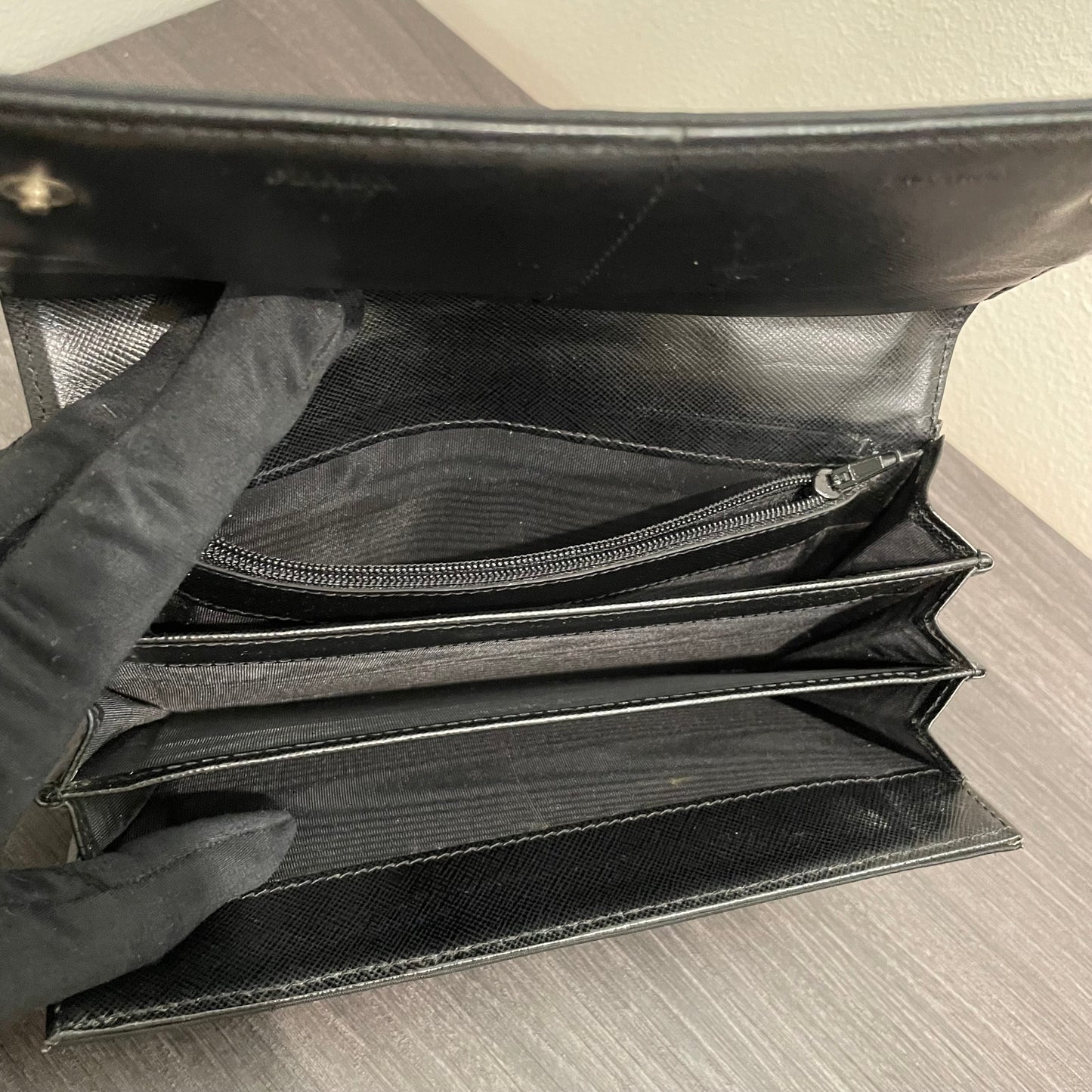 #135 PRADA Black Nylon Wallet