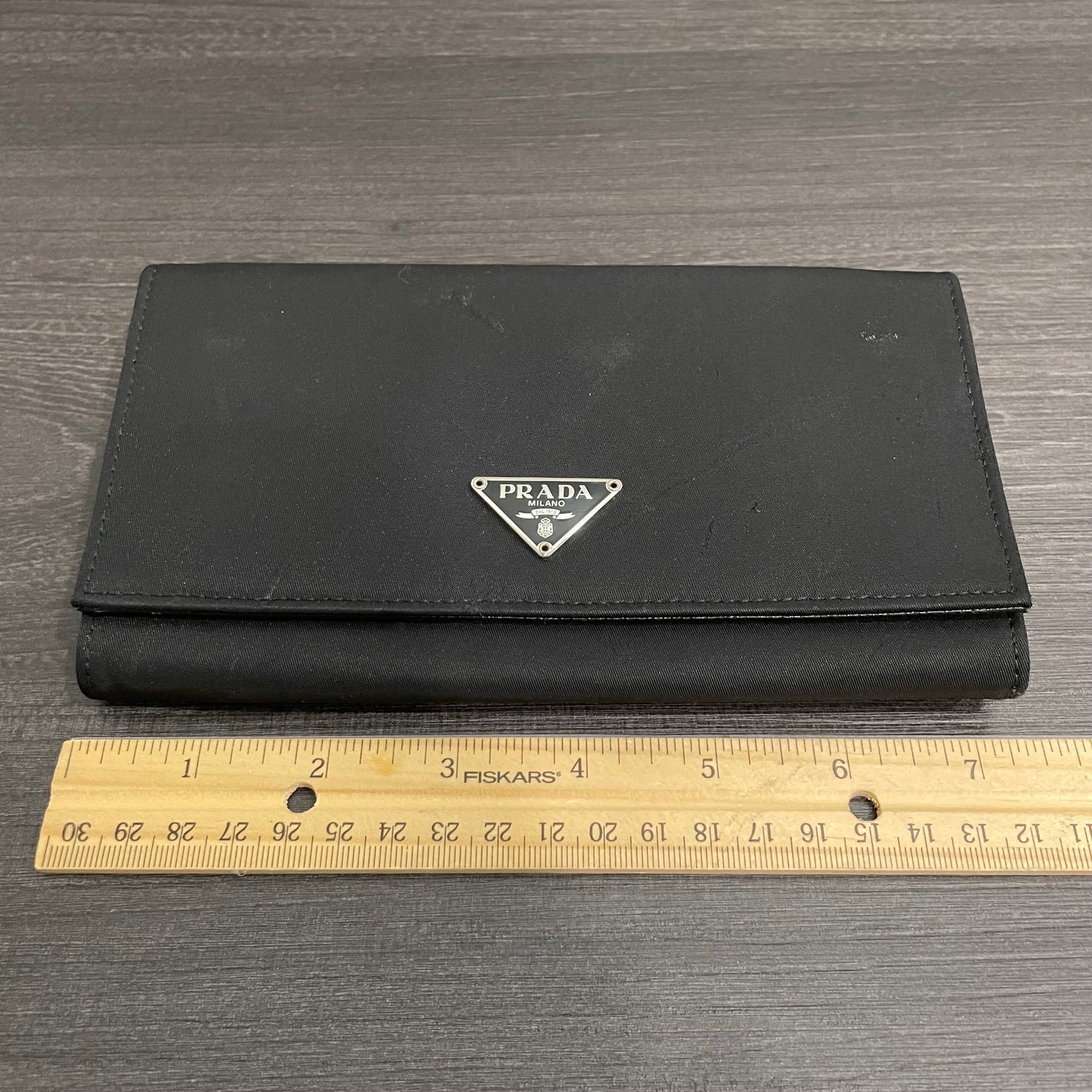 #135 PRADA Black Nylon Wallet