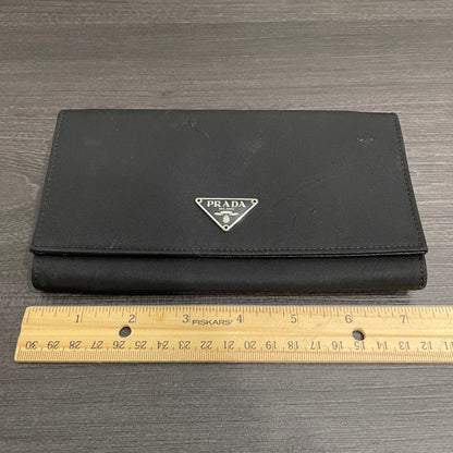 #135 PRADA Black Nylon Wallet