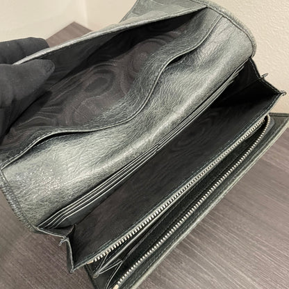 #138 BALENCIAGA Slate Black Leather Wallet