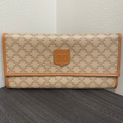 #149 CELINE Brown Long Wallet