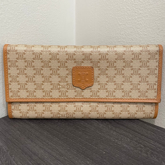 #149 CELINE Brown Long Wallet