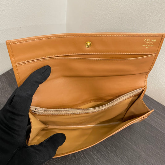 #149 CELINE Brown Long Wallet