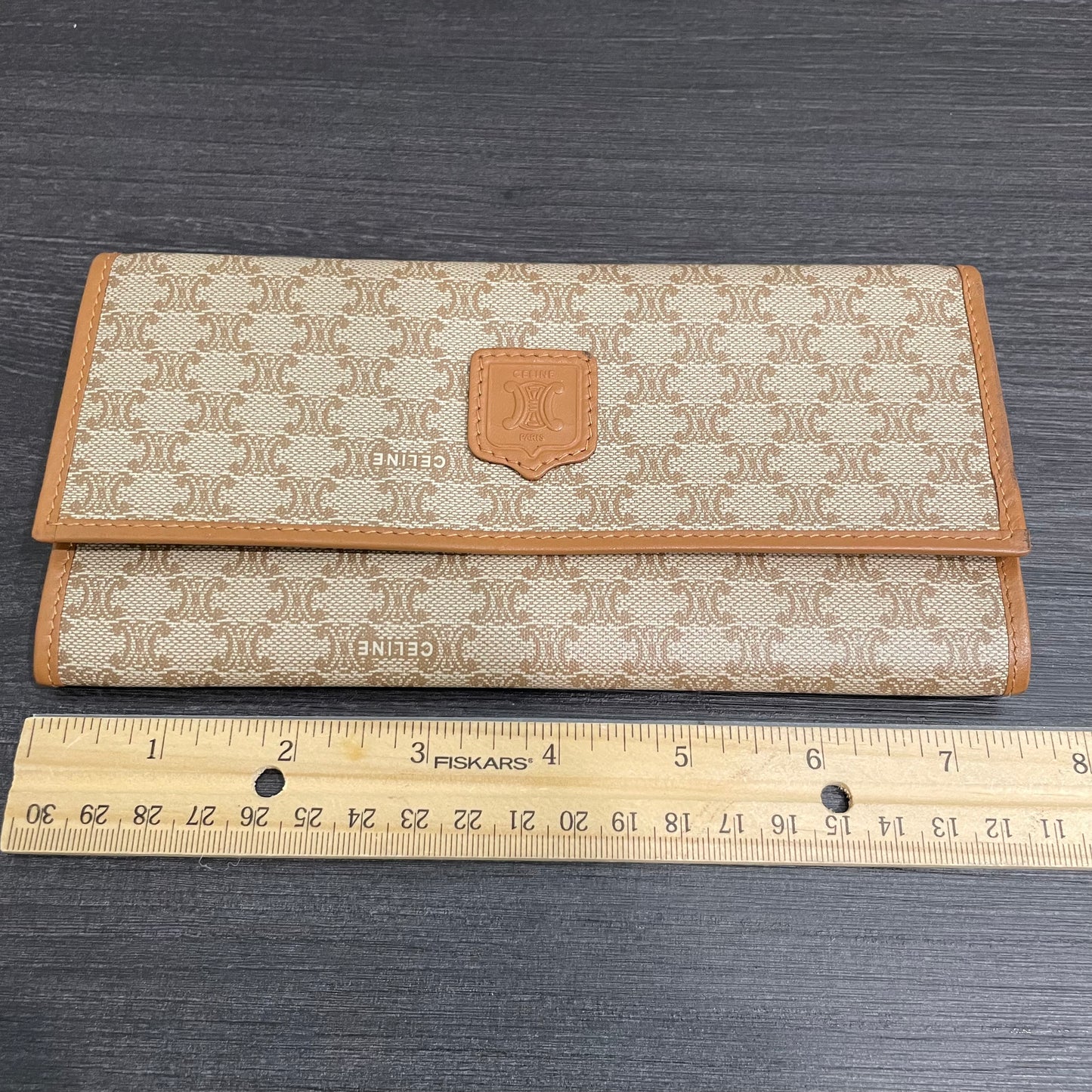 #149 CELINE Brown Long Wallet
