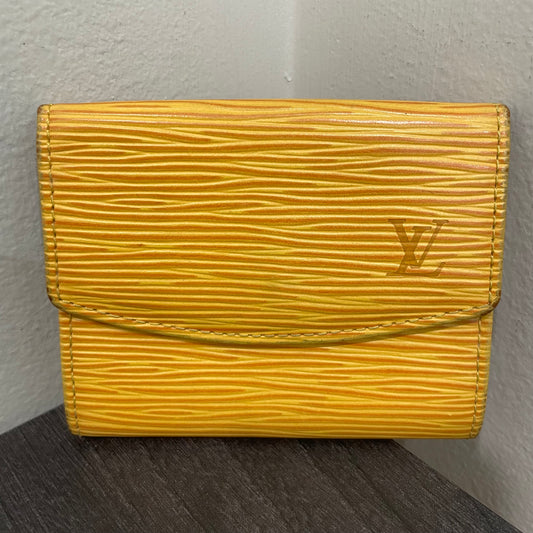 #160 LOUIS VUITTON Yellow Epi Leather Coin Purse