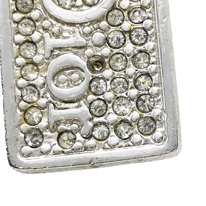 8821 CHRISTIAN DIOR Silver Earrings