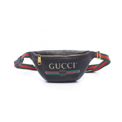 #115 GUCCI Black Waist Bum Bag