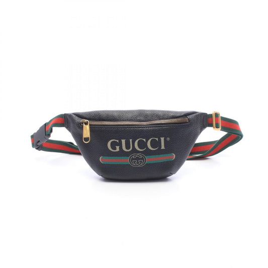 #115 GUCCI Black Waist Bum Bag