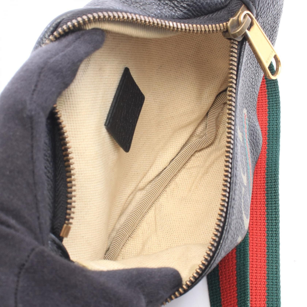 #115 GUCCI Black Waist Bum Bag