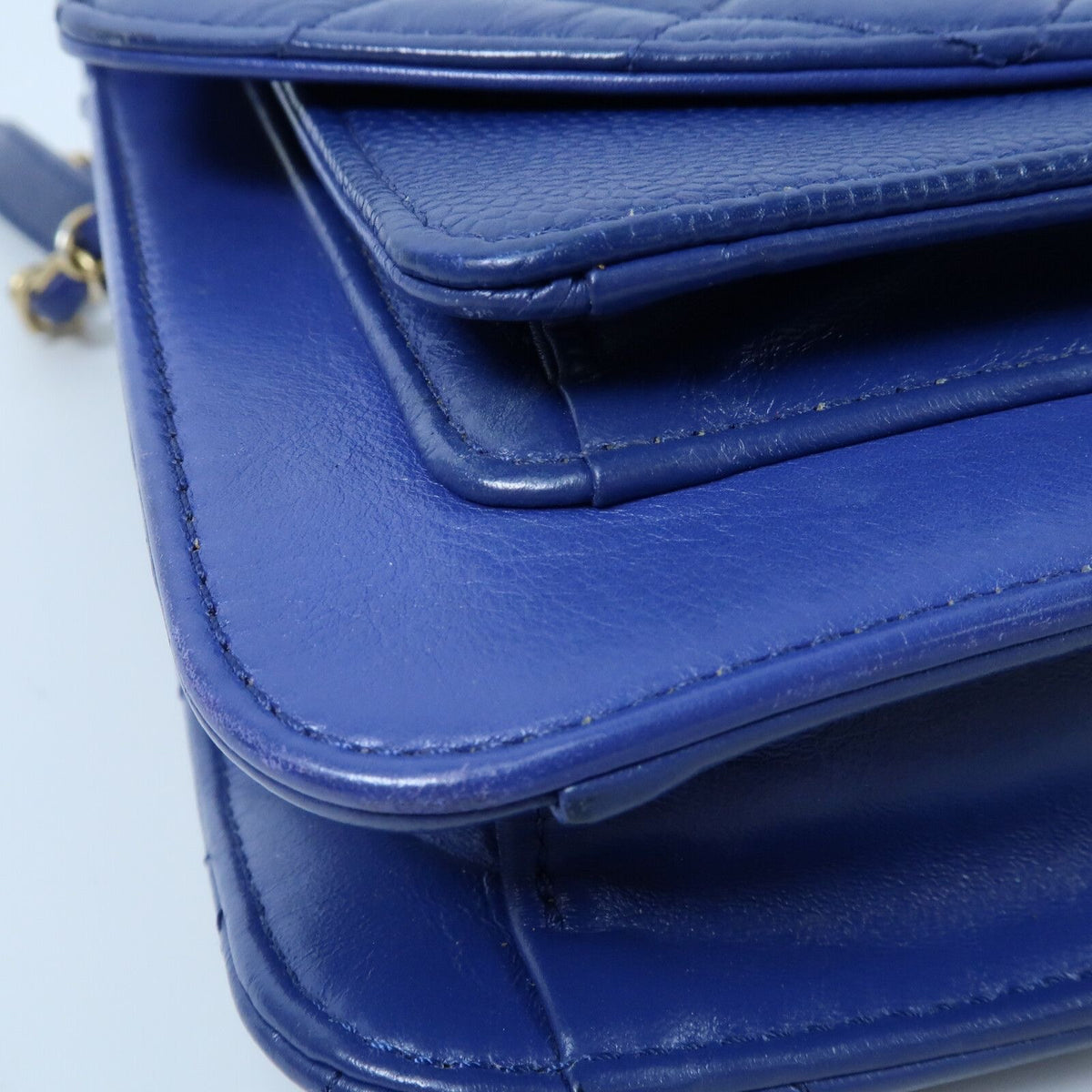 #116 CHANEL 2019 Blue 2Way Top Handle Bag MSRP $7,400