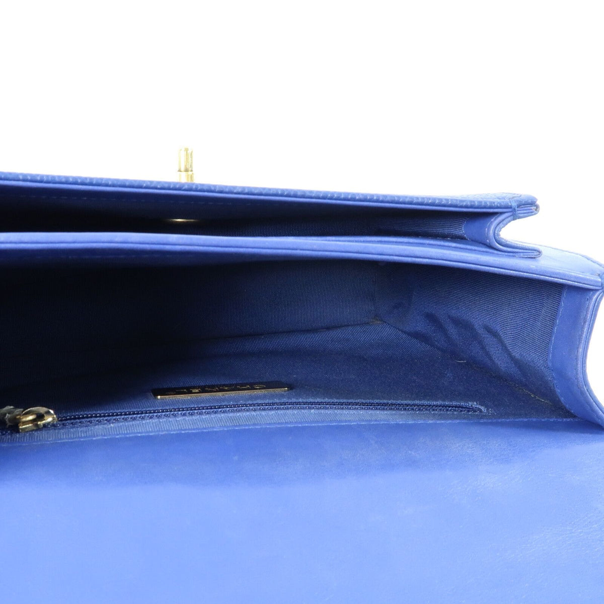 #116 CHANEL 2019 Blue 2Way Top Handle Bag MSRP $7,400
