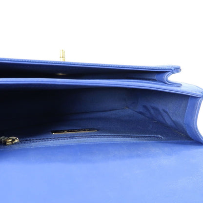 #116 CHANEL 2019 Blue 2Way Top Handle Bag MSRP $7,400