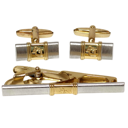 8810 CHRISTIAN DIOR Cufflinks & Tie Clip Set