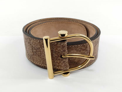 8811 GUCCI Guccissima Brown Leather Belt 80/32