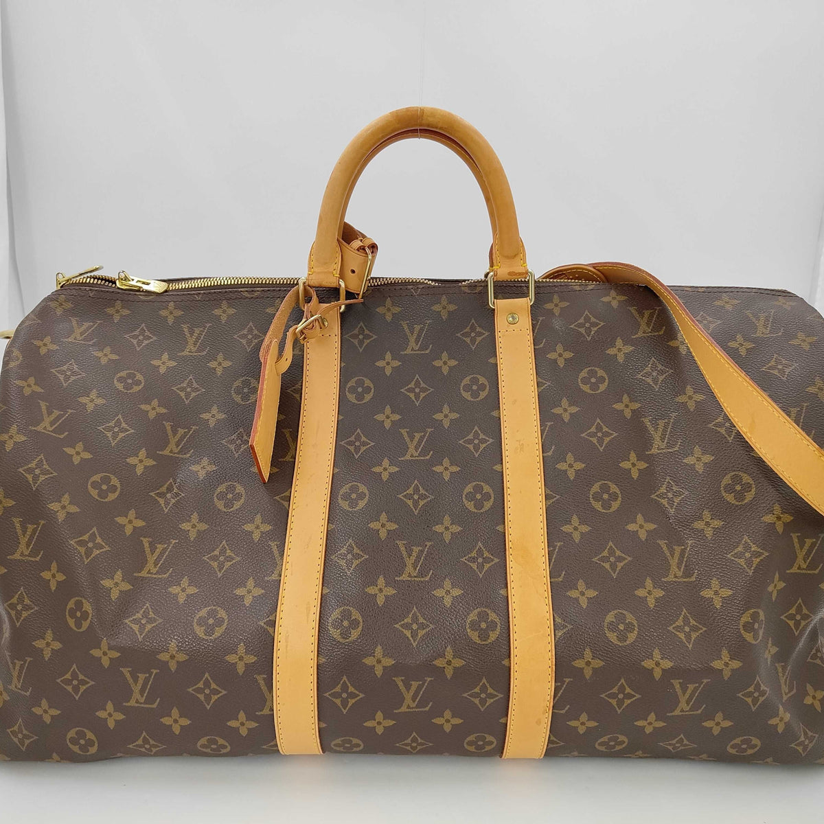 #035 LOUIS VUITTON Keepall Bandouliere 55
