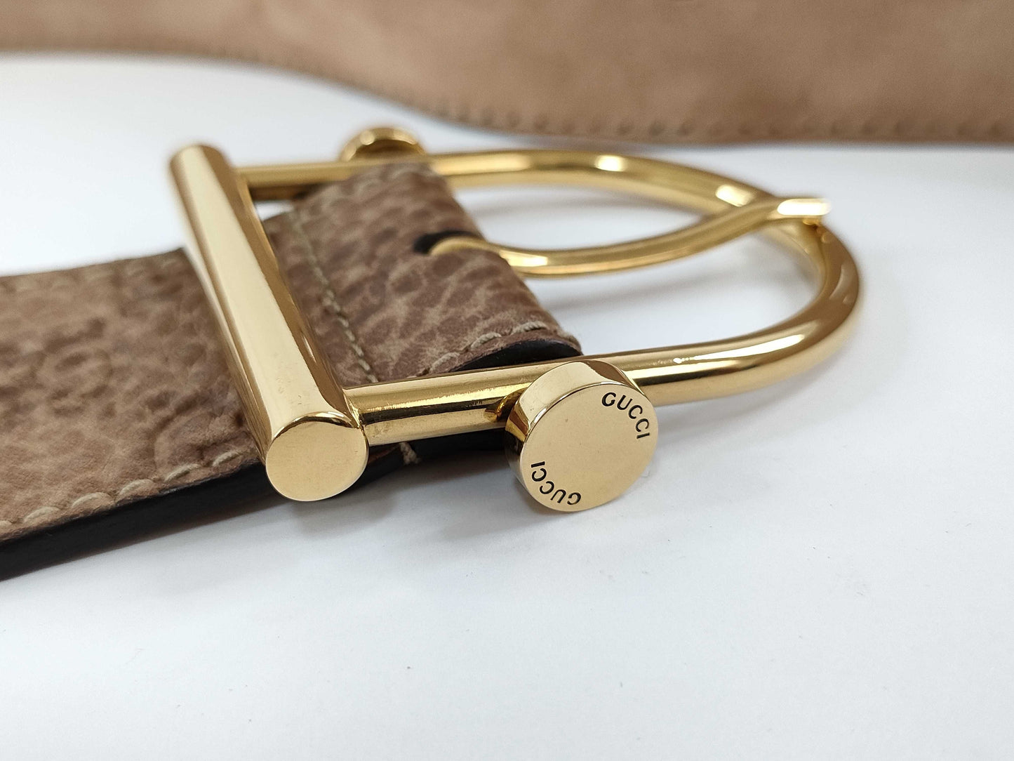 8811 GUCCI Guccissima Brown Leather Belt 80/32