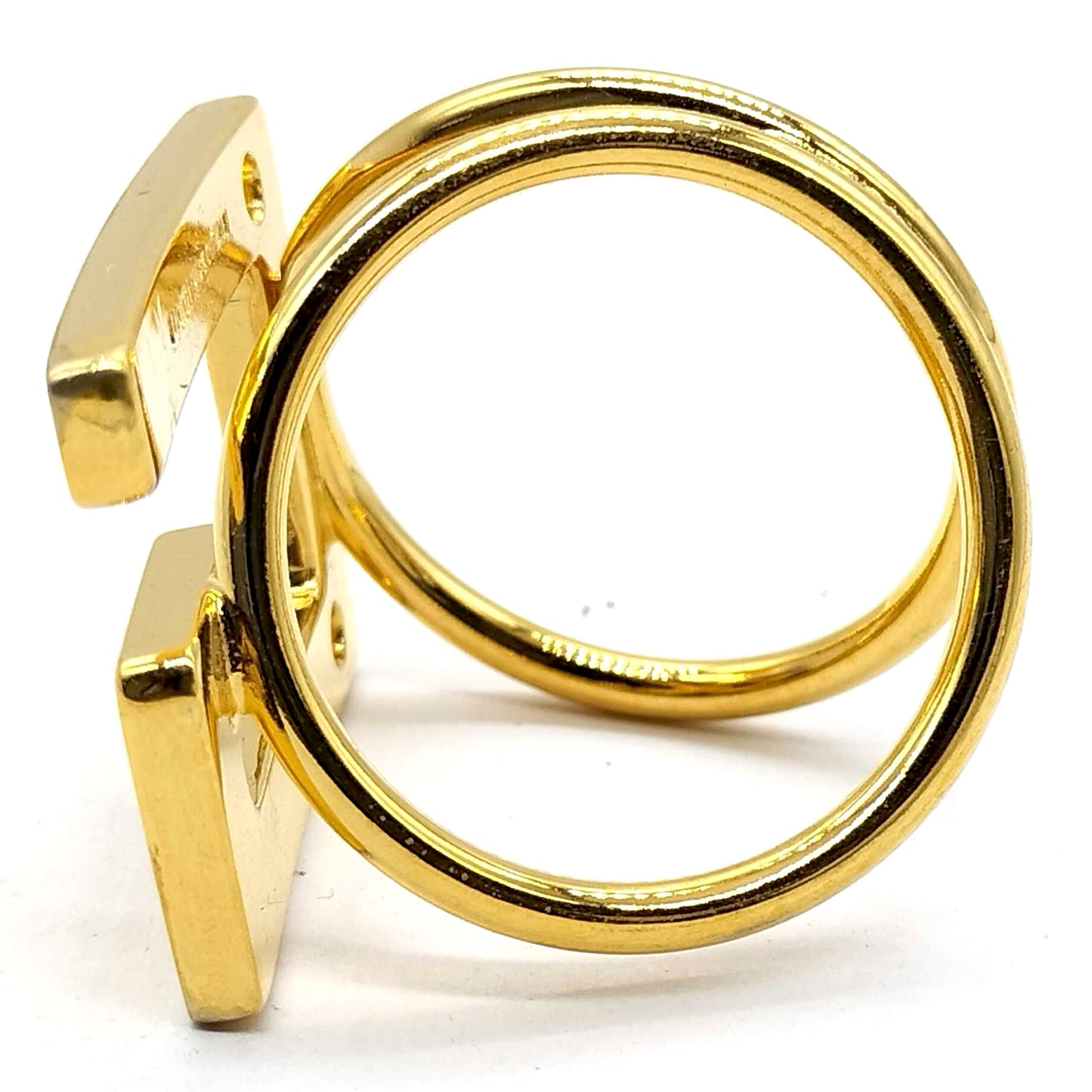 8818 GUCCI Gold Scarf Ring