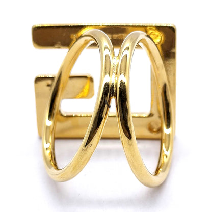 8818 GUCCI Gold Scarf Ring