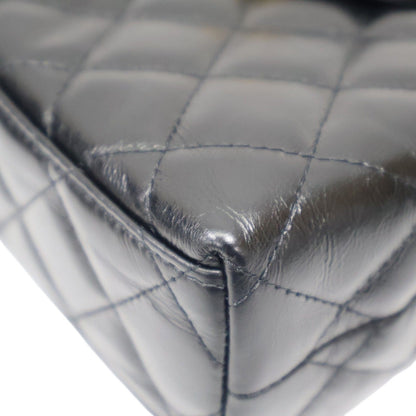 #038 CHANEL Lambskin Mini Kelly Top Handle Bag