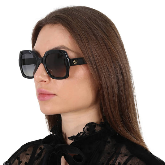 #3216 NEW GUCCI Black Sunglasses MSRP $410