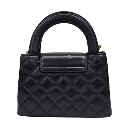 #038 CHANEL Lambskin Mini Kelly Top Handle Bag