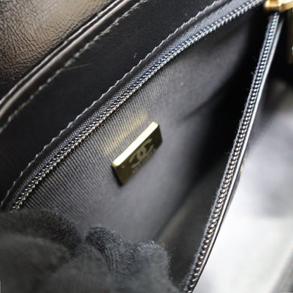 #038 CHANEL Lambskin Mini Kelly Top Handle Bag
