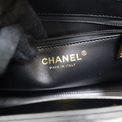 #038 CHANEL Lambskin Mini Kelly Top Handle Bag