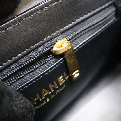 #038 CHANEL Lambskin Mini Kelly Top Handle Bag