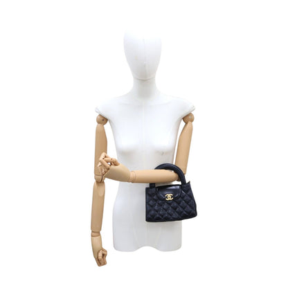 #038 CHANEL Lambskin Mini Kelly Top Handle Bag