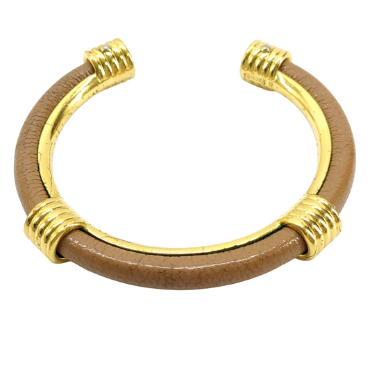 #3225 DISCONTINUED HERITAGE CHOICE! HERMES Kyoto Cuff Bracelet