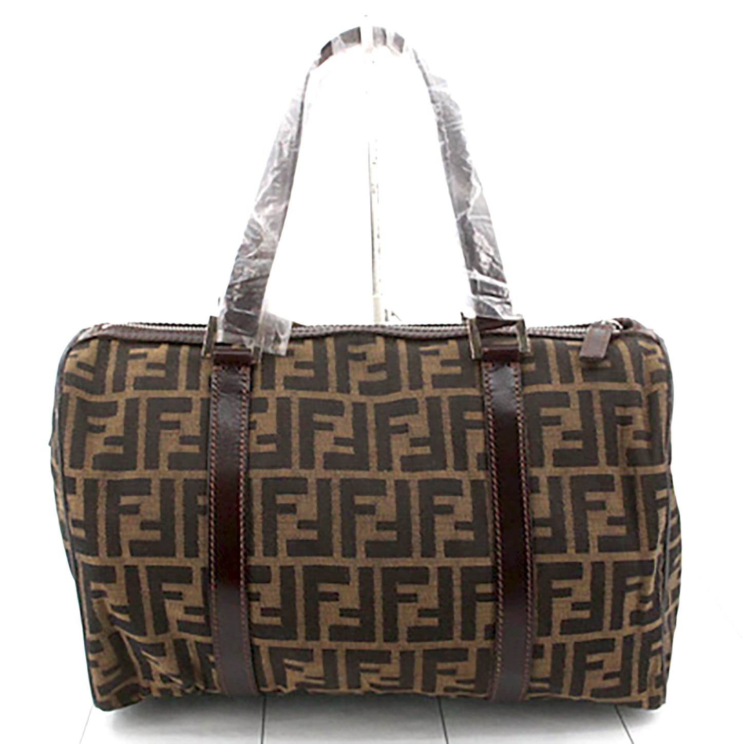 #1384 FENDI Zucca Canvas Boston Bag with Original Dustbag & Tags