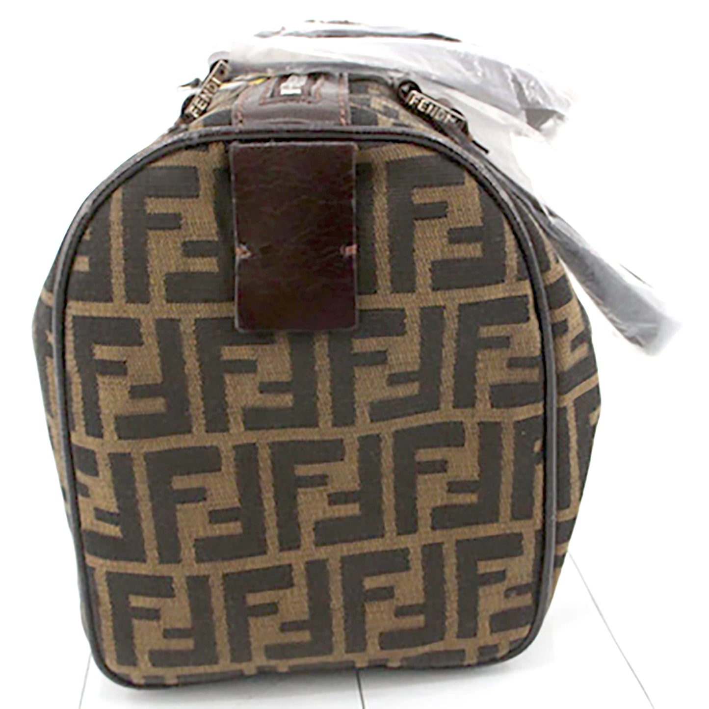 #1384 FENDI Zucca Canvas Boston Bag with Original Dustbag & Tags